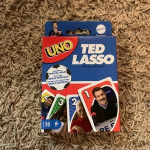 New Ted Lasso Uno set (sold out in stores)